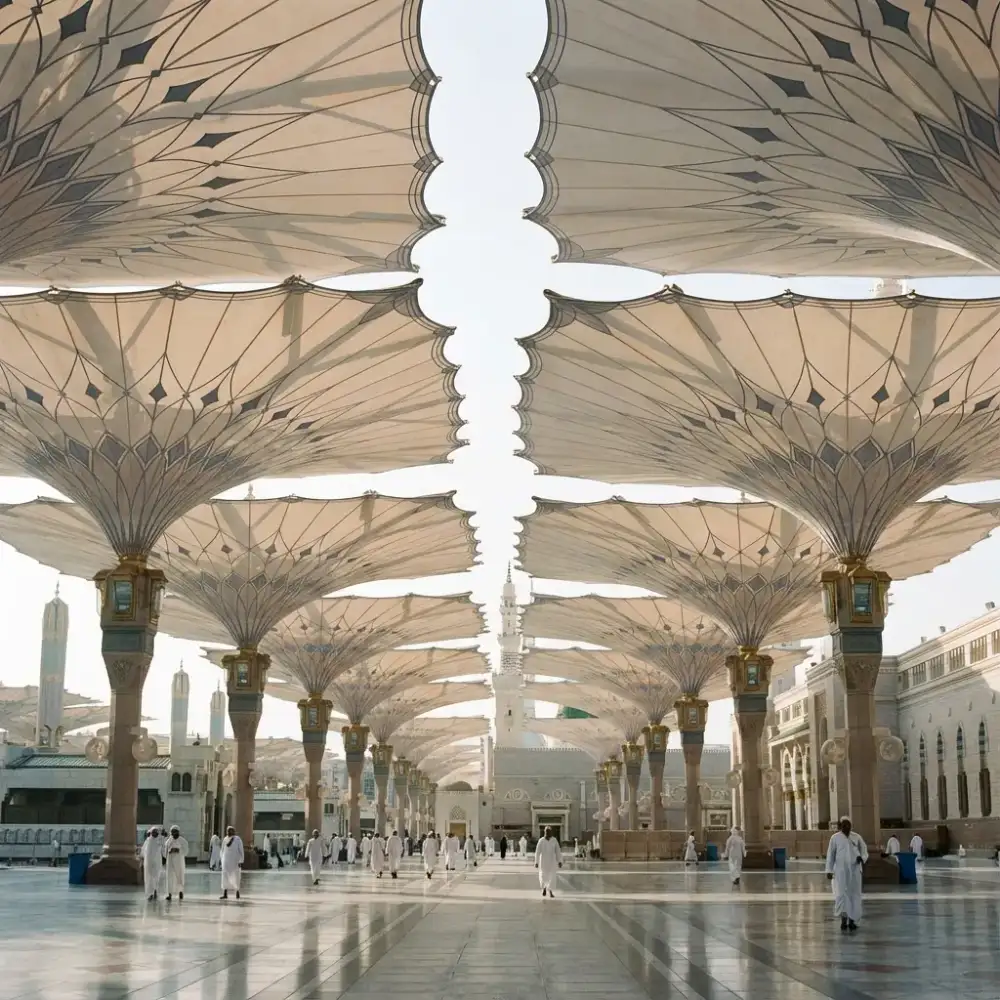 Masjid Nabawi Umbrellas